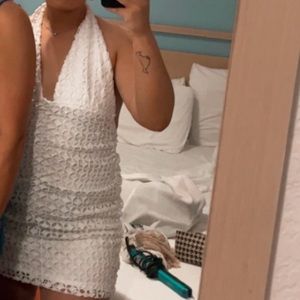 White Princess Polly open back dress